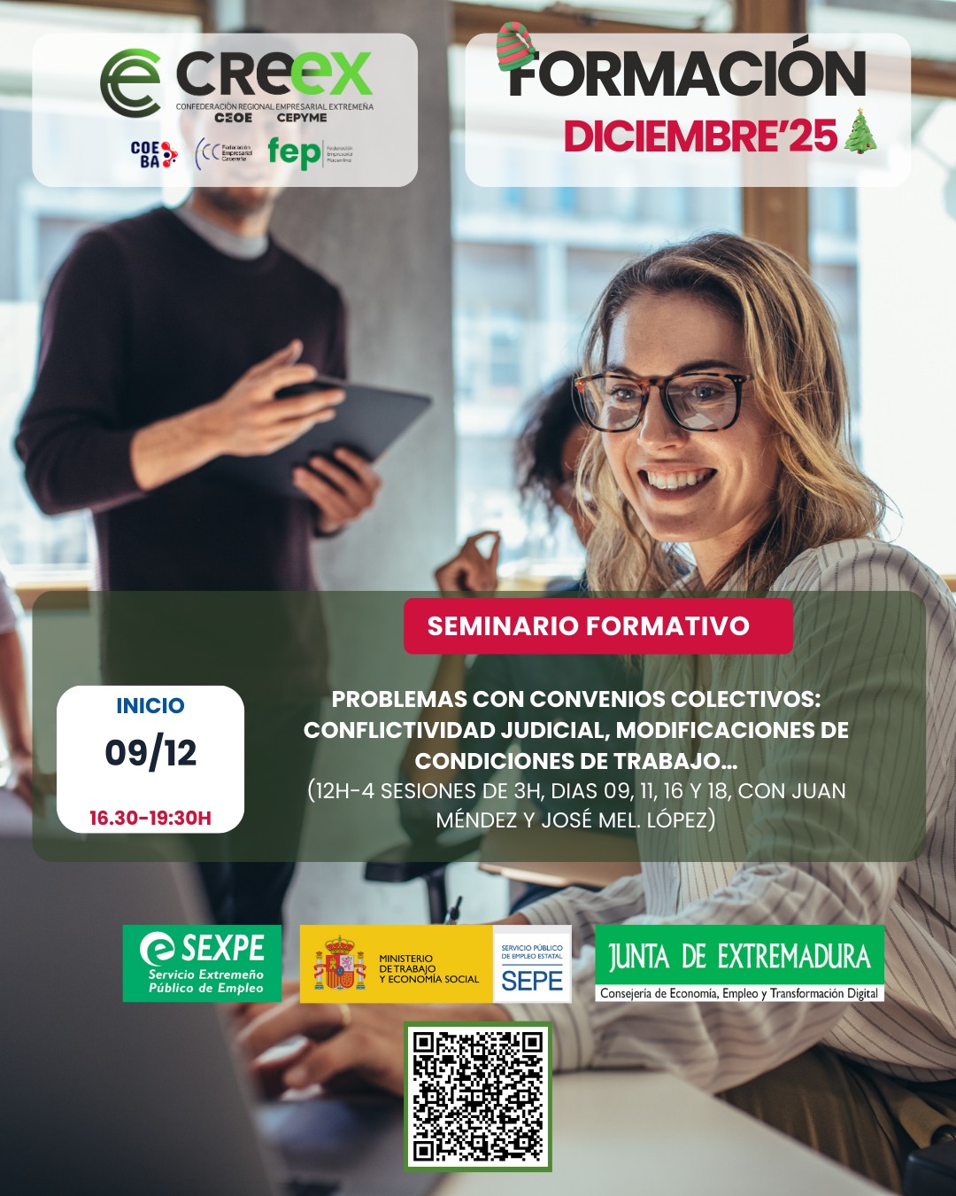 El seminario sobre cómo afrontar problemas en los convenios colectivos arrancará el 9-D